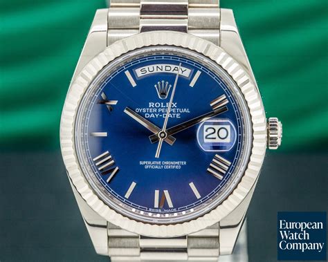 rolex presidential day date white gold|pre owned rolex president 40mm.